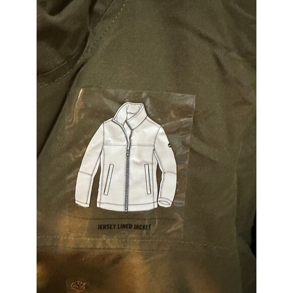 NWT Mens Timberland Fleece Lined Green water resistant windbreaker jacket SZ XL - Picture 4 of 12